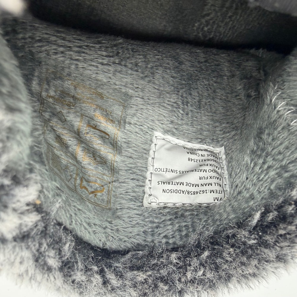Khombu Addison Grey Faux Fur Trim Winter Ankle Boots Womens Size 7 1624858 NEW - Picture 6 of 8